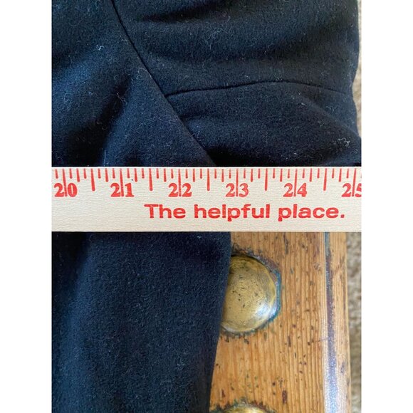 Vintage Gap Mens Wool-Blend‎ Coat Black Large Size Classic Style Warm Outerwear - Picture 6 of 7